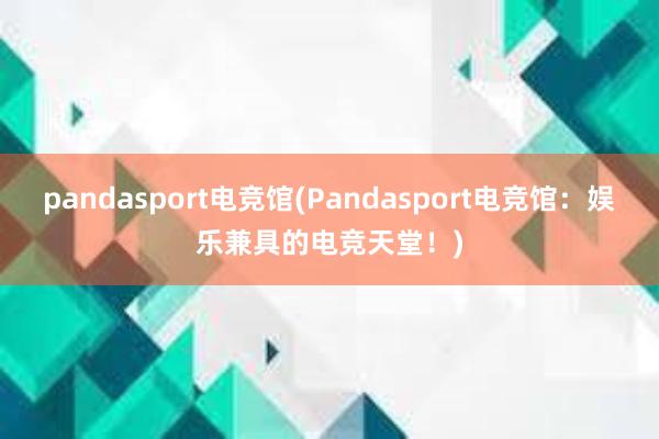 pandasport电竞馆(Pandasport电竞馆：娱乐兼具的电竞天堂！)