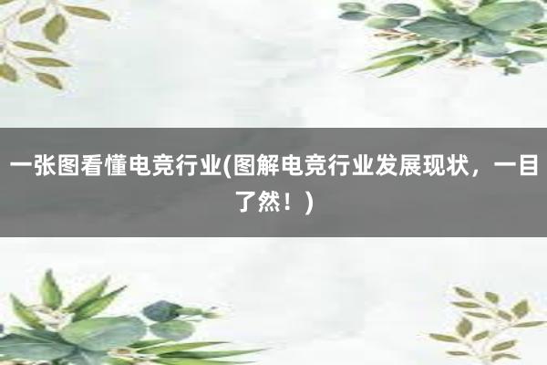 一张图看懂电竞行业(图解电竞行业发展现状，一目了然！)