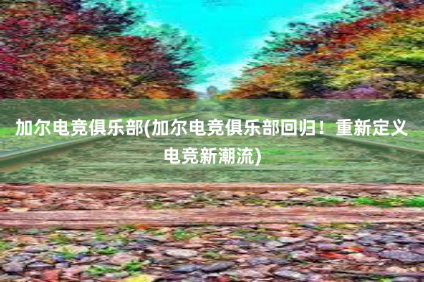 加尔电竞俱乐部(加尔电竞俱乐部回归！重新定义电竞新潮流)