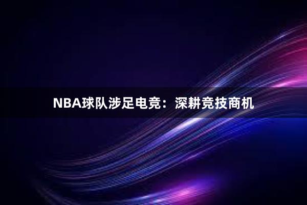 NBA球队涉足电竞：深耕竞技商机