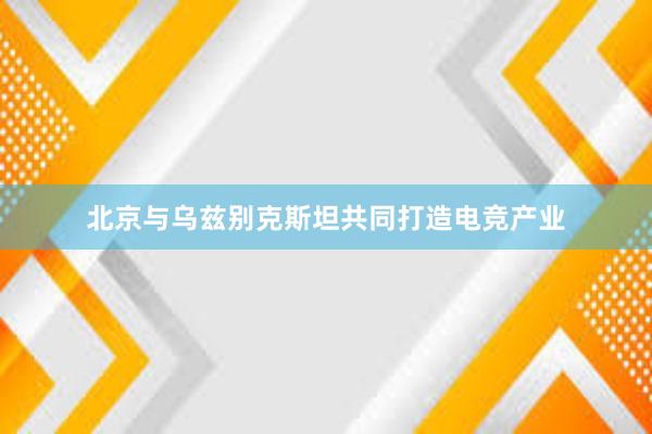 北京与乌兹别克斯坦共同打造电竞产业