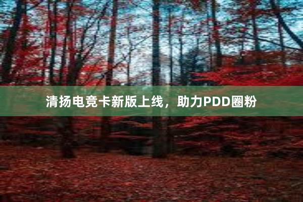 清扬电竞卡新版上线，助力PDD圈粉