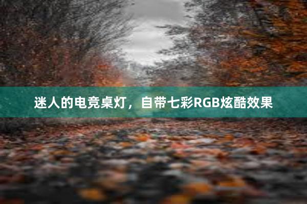 迷人的电竞桌灯，自带七彩RGB炫酷效果