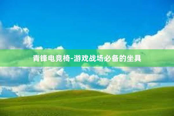 青锋电竞椅-游戏战场必备的坐具