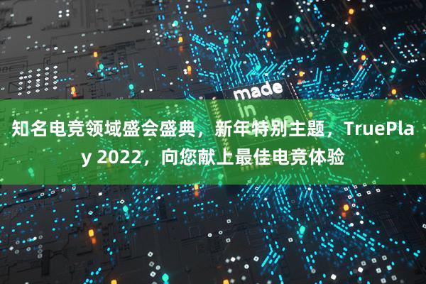 知名电竞领域盛会盛典，新年特别主题，TruePlay 2022，向您献上最佳电竞体验